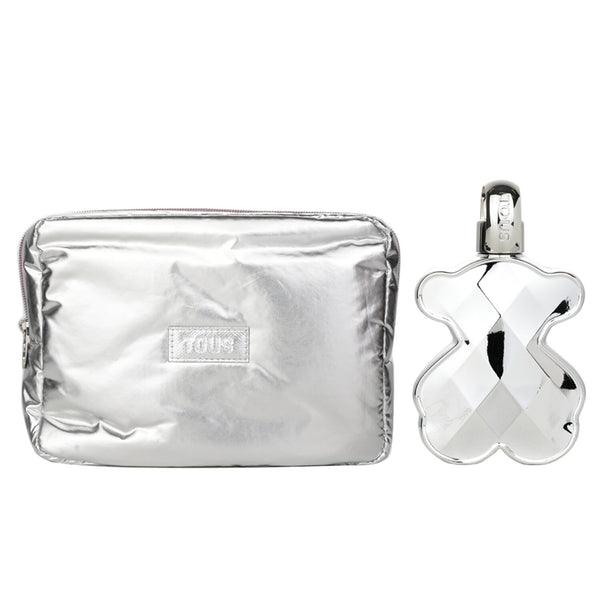 Tous Love Me The Silver Parfum Coffert : Eau De Perfum 90ml + Bag  2pcs