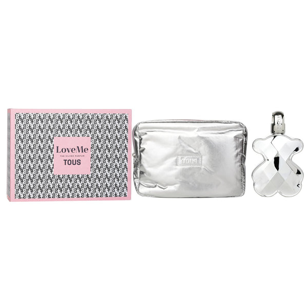 Tous Love Me The Silver Parfum Coffert : Eau De Perfum 90ml + Bag  2pcs
