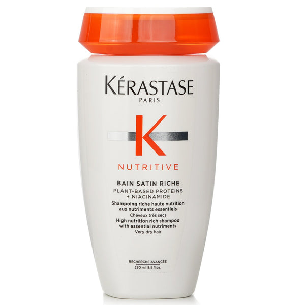 Kerastase Nutritive Bain Satin Riche High Nutrition Rich Shampoo With Essential Nutriments (Very Dry Hair)  250ml/8.5oz