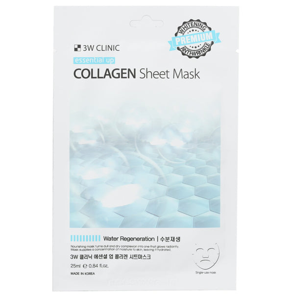 3W Clinic Mask Sheet - Essential Up Collagen  10pcs x 25ml