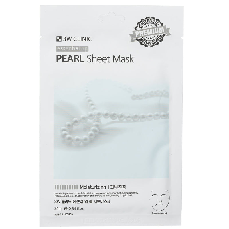 3W Clinic Mask Sheet - Essential Up Pearl  10pcs x 25ml