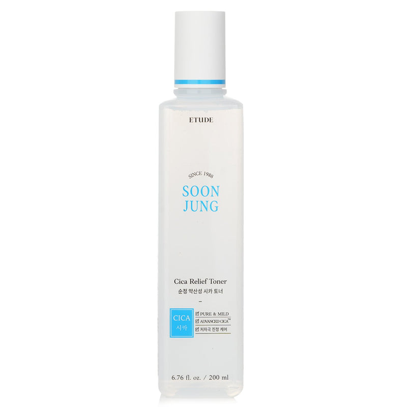 Etude House SoonJung Cica Relief Toner  200ml/6.76oz