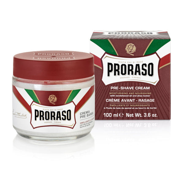 Proraso Red Pre-Shave Cream with Sandalwood Oil 100ml/3.4oz