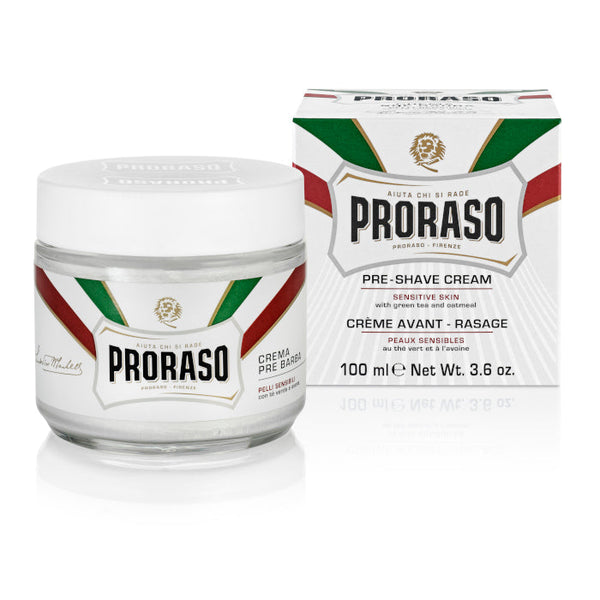 Proraso White Pre-Shave Cream for Sensitive Skin 100ml/3.4oz