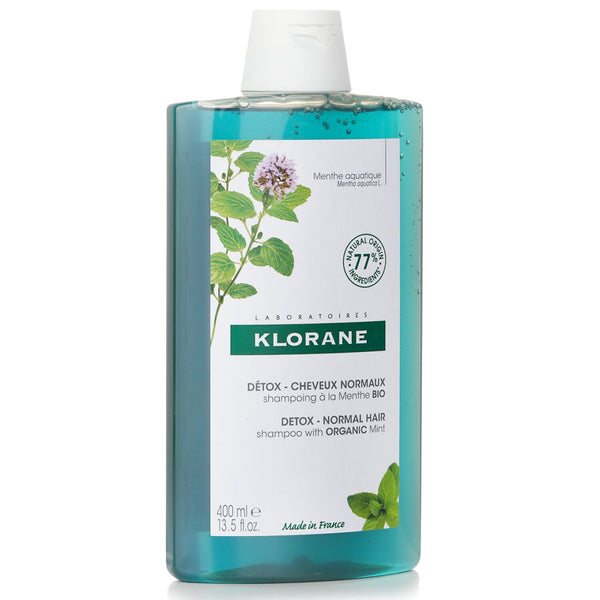 Klorane Shampoo With Organic Mint (Detox Normal Hair)  400ml/13.5oz