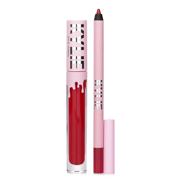 Kylie By Kylie Jenner Matte Lip Kit: Matte Liquid Lipstick 3ml + Lip Liner 1.1g - # 402 Mary Jo K  2pcs