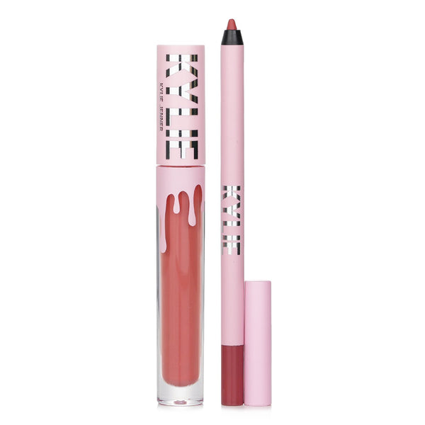Kylie By Kylie Jenner Matte Lip Kit: Matte Liquid Lipstick 3ml + Lip Liner 1.1g - # 704 Sweater Weather  2pcs