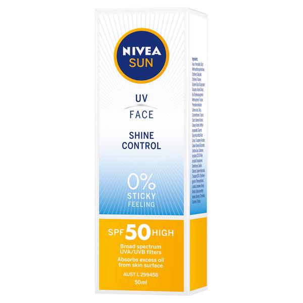 Nivea Sun UV Face Shine Control SPF 50 Sunscreen 50ml/1.7oz