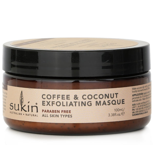 Sukin Natural Coffee & Coconut Exfoliating Masque  100ml/3.38oz