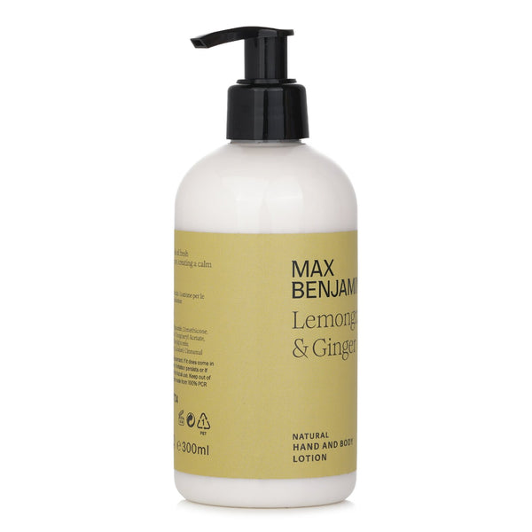 Max Benjamin Natural Hand & Body Lotion - Lemongrass And Ginger  300ml