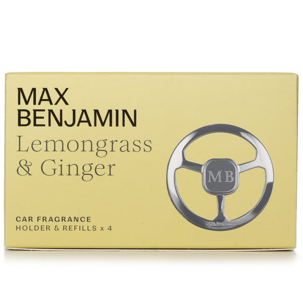 Max Benjamin Car Fragrance Gift Set - Lemongrass And Ginger  4pcs