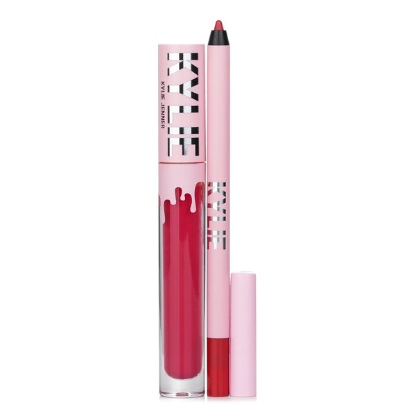 Kylie By Kylie Jenner Matte Lip Kit: Matte Liquid Lipstick 3ml + Lip Liner 1.1g - # 503 Bad Lil Thing  2pcs