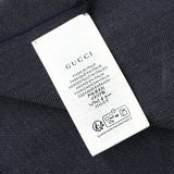 Gucci HALF GG LOGO WOOL SCARF 344994  Black