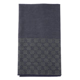 Gucci HALF GG LOGO WOOL SCARF 344994  Black