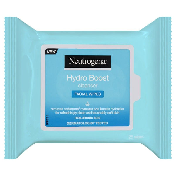 Neutrogena Hydro Boost Facial Cleanser Facial Wipes 25 Wipes