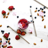 Ever Eco Stainless Steel Straws Straight Smoothie X4