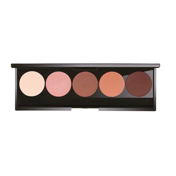 B Cosmic Pressed Eyeshadow Palette (5 Colors) Silky Brown