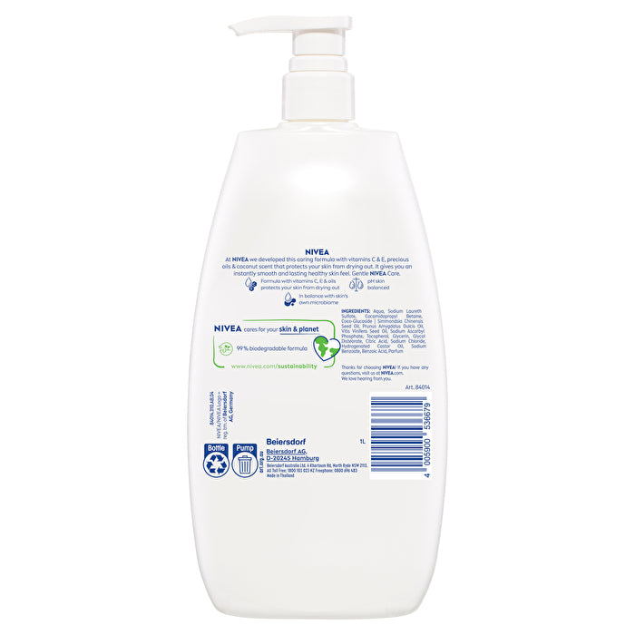 Nivea Shower Indulgent Moisture Coconut 1000ml/33.8oz