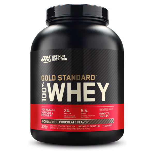 Optimum Nutrition Gold Standard 100% Whey 2.27kg- Double Rich Chocolate