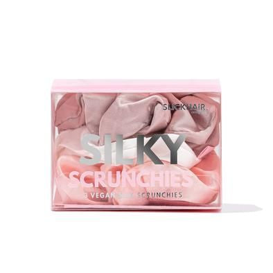 Silky Scrunchies - Pink, White and Rose Gold