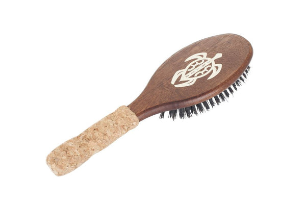 Ibiza Hair Tools Flat Brush Boar Bristle Hair Brush OC4-Oval