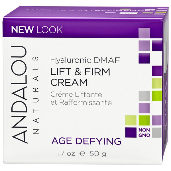 Andalou Naturals Age Defying Hyaluronic Dmae Lift & Firm Cream 50g
