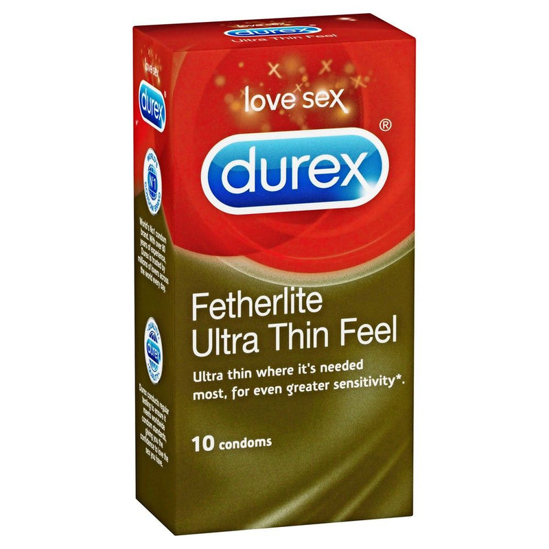 DUREX Featherlite Ultra Thin Feel Condoms 10 Pack