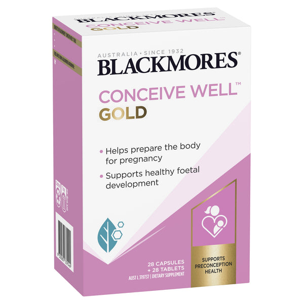 Blackmores Conceive Well Gold 28 Tablets + 28 Capsules
