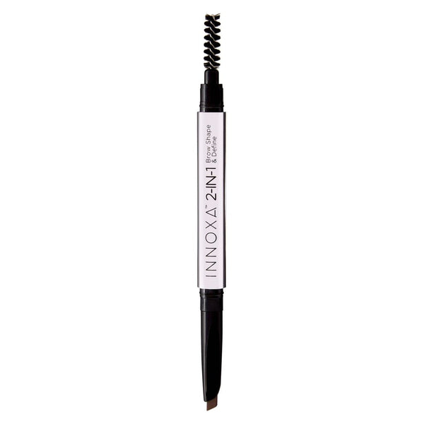 Innoxa 2-In-1 Brow Shape & Define Pencil 0.22g Dark Brown