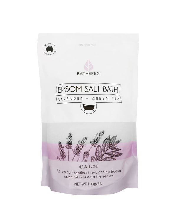 Bathefex Epsom Salts Bath 1.4 kg - Lavender + Green Tea