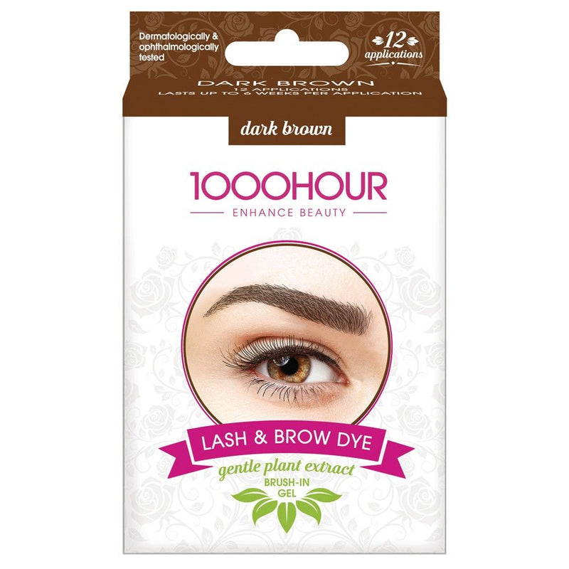 1000HOUR Plant Based Lash & Brow Dye Kit Medium Brown