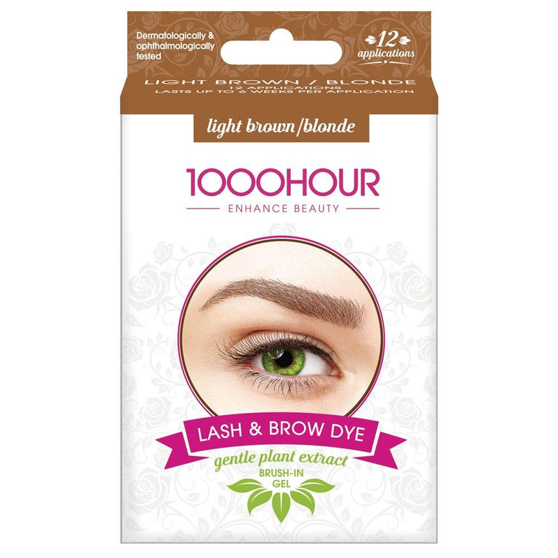 1000HOUR Plant Based Lash & Brow Dye Kit Medium Brown