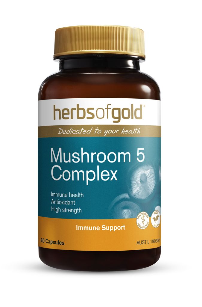 Herbs of Gold Mushroom 5 Complex 60 Tablets