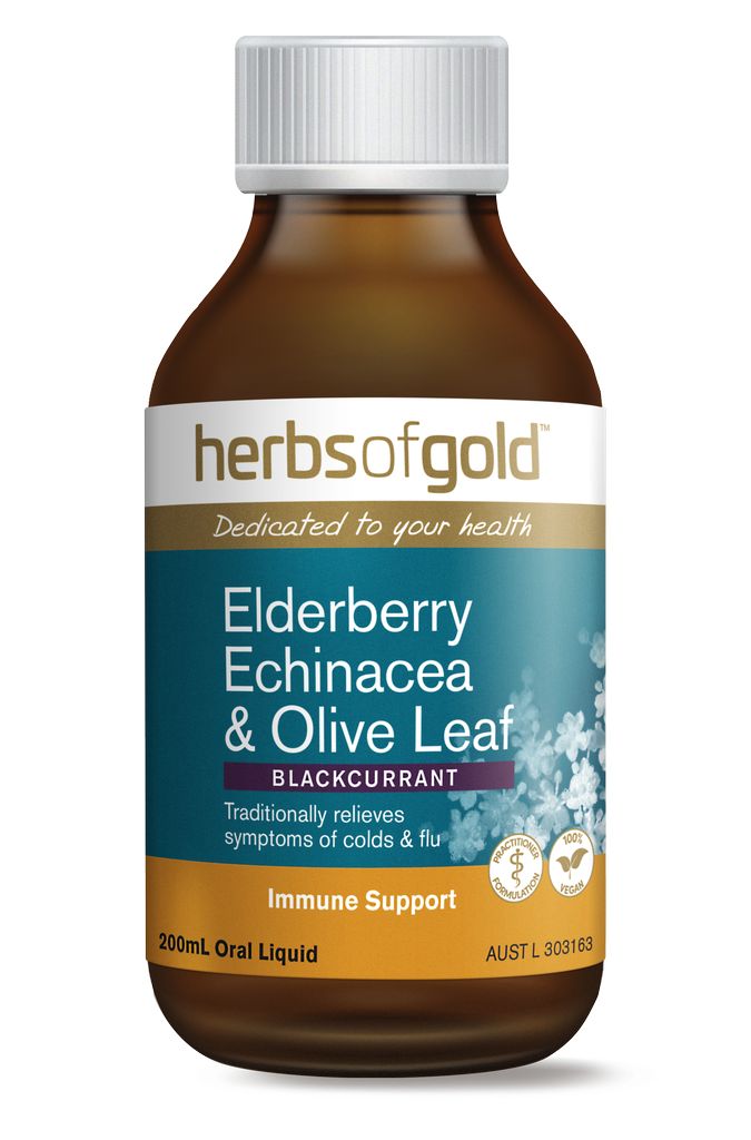 Herbs of Gold Elderberry Echinacea & Olive Leaf 200ml