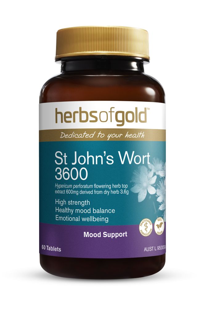 Herbs of Gold St John's Wort 3600 60 Tablets