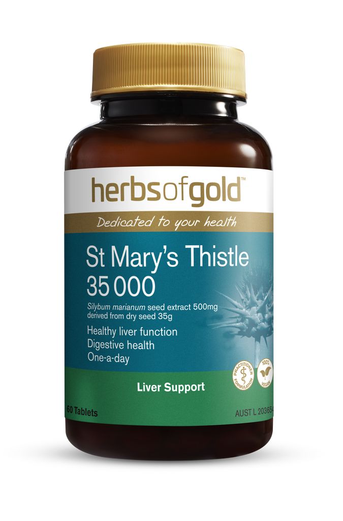 Herbs of Gold St Mary's Thistle 35 000 60 Tablets