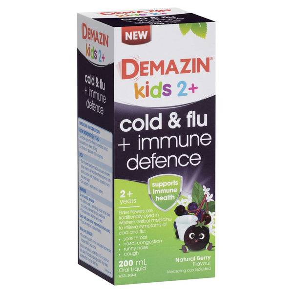 Demazin Kids 2+ Cold&Flu + Immune 200ml