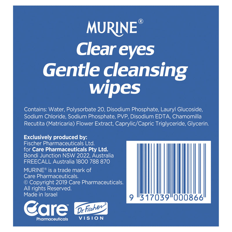 Murine Clear Eyes Gentle Cleansing Wipe 30