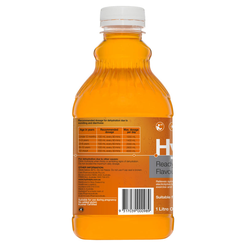 Hydralyte Liquid Orange 1L