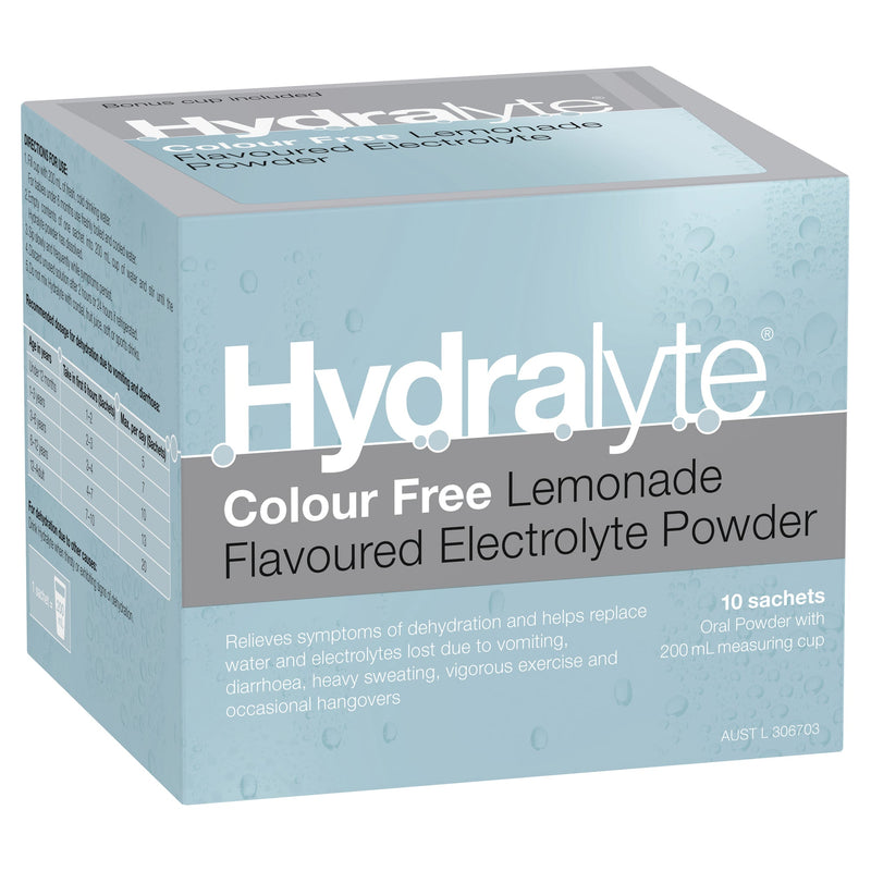 Hydralyte Lemonade Powder Sachet 10