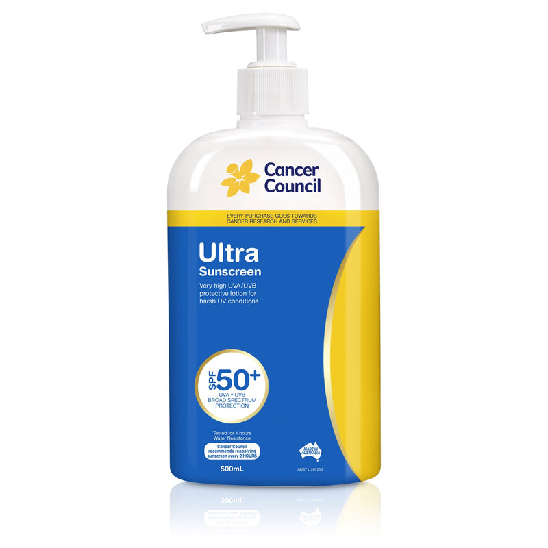 Cancer Council Ultra Sunscreen SPF50+ 500ml