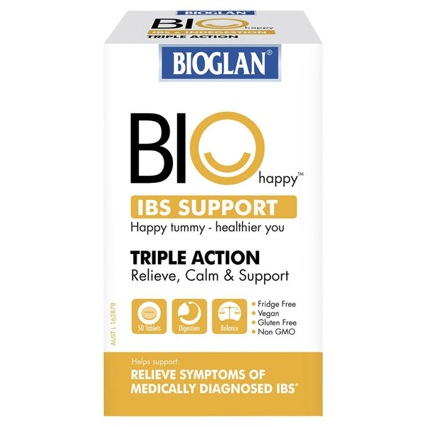 Bioglan Happy IBS Support 50 Tablets