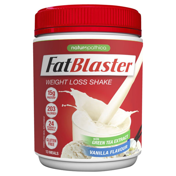 Naturopathica Fatblaster Vanilla Shake 30% Less Sugar 430g