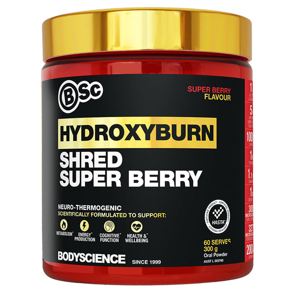 Body Science Hydroxyburn Shred 300g Super Berry