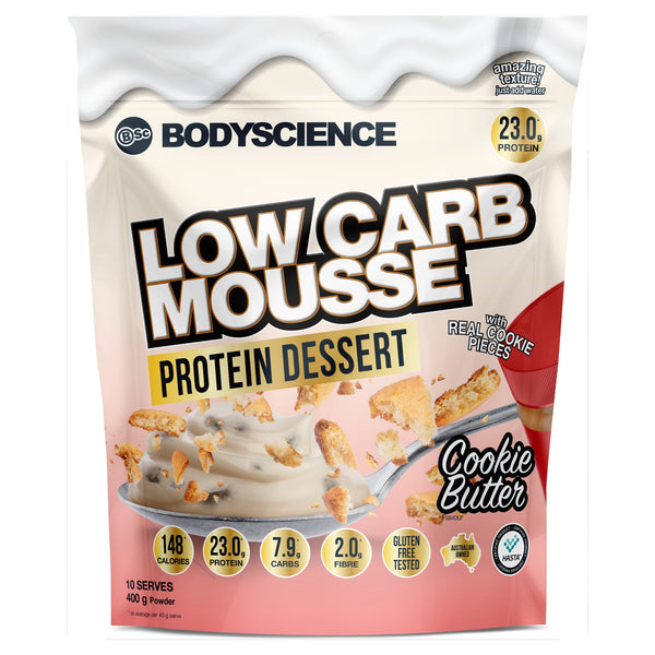 Body Science Low Carb Mousse Protein Dessert 400g - Cookie Butter