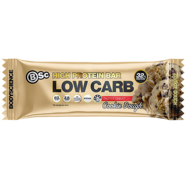 Body Science High Protein Bar 60g - Cookie Dough 12 Box