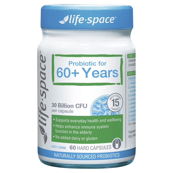 Life-Space Probiotic For 60+ Years 60 Hard Capsules