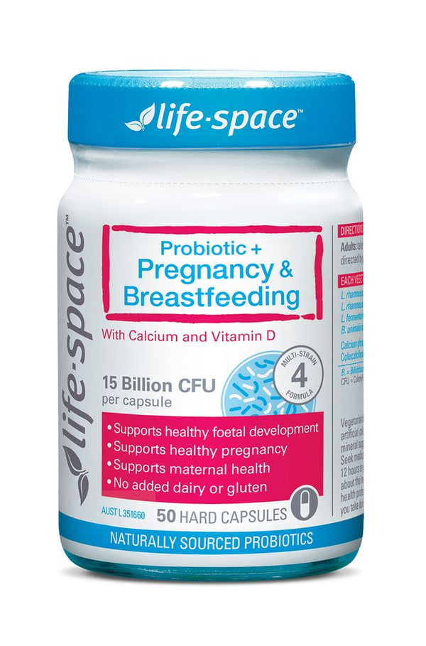 Life-Space Probiotic + Pregnancy & Breastfeeding With Calcium + Vitamin D 50 Caps