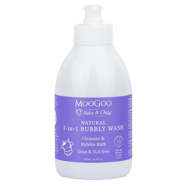 Moo Goo 2-in-1 Bubbly Wash 500ml