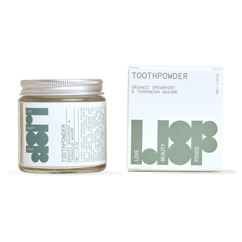 Love Beauty Foods Organic Spearmint & Tasmanian Wakame Tooth Powder 50g
